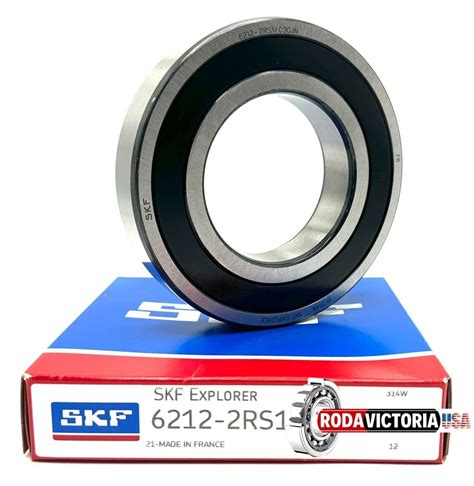 SKF 6212 2RS1 GJN DEEP GROOVE BALL BEARING RUBBER SEALED 60x110x22 Mm