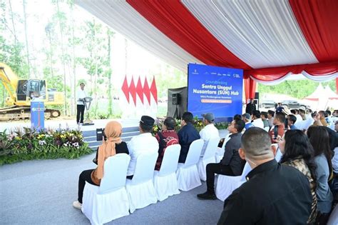 FOTO Presiden Jokowi Groundbreaking Sentra Perniagaan Material