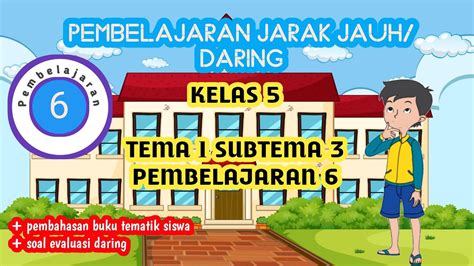 Pembelajaran Daring Kelas 5 Tema 1 Subtema 3 Pb 6 Pengertian Ciri Ciri Komik Youtube