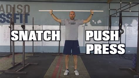 Paradiso Crossfit Snatch Skill Transfer Series Snatch Push Press