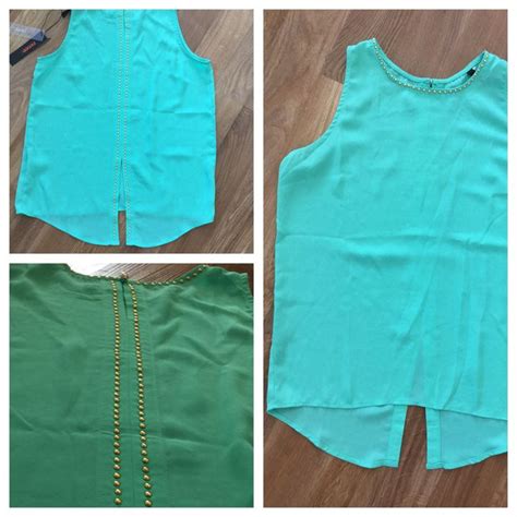 Stitch Fix 3 Renee C Edmondo Stud Detailed Split Back Blouse