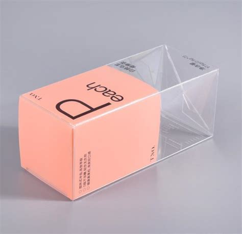 Custom Perfume Gift Packaging Box Folding Clear Pet Pvc Pp Transparent