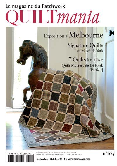 Magazine Quiltmania N°103 Septembre Octobre 2014 Quiltmania Magazine Issue 103 September