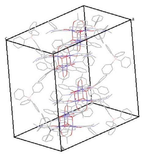 View Of The Molecular Packing Diagram Showing D Structure Of The Title