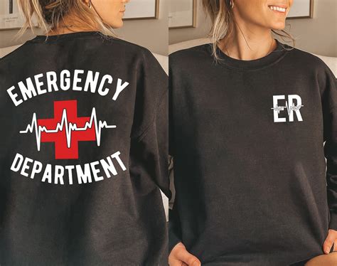 Emergency Department Shirt Er Nurse Shirt Emergency Nurse Etsy