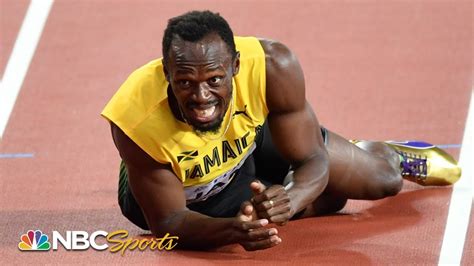 Usain Bolt S Last Race Ends In Disaster Photo Finish NBC Sports