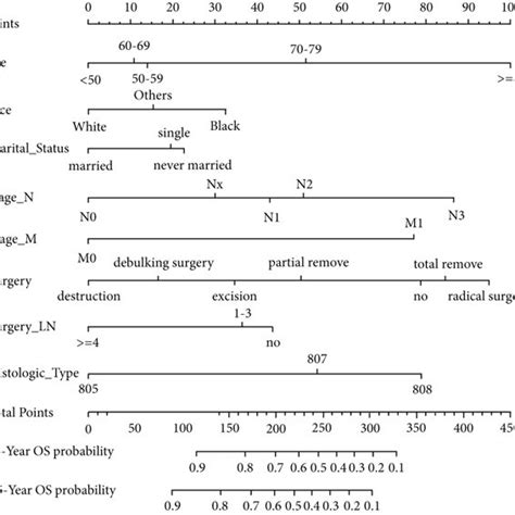 Prognostic Nomograms For Predicting The Os A And Css B Probability