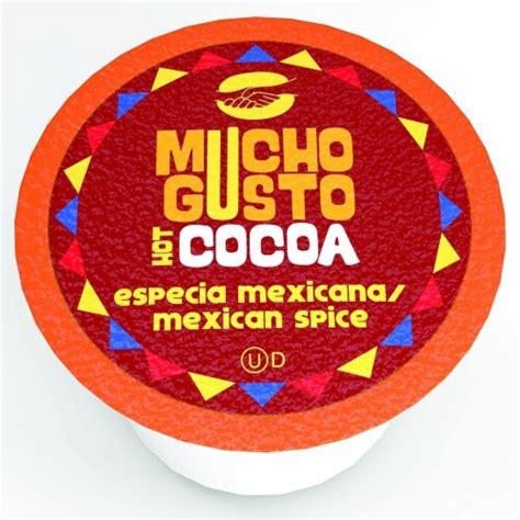 Mucho Gusto Mexican Spiced Hot Cocoa Pods Count K Cup Compatible X X
