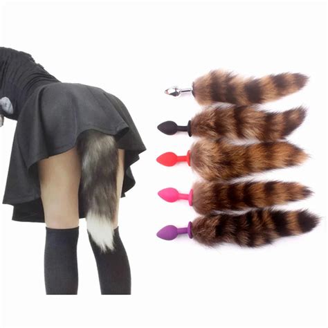 Tap N Anal De Silicona Con Cola De Zorro Consolador De Masaje De Pr Stata Tap