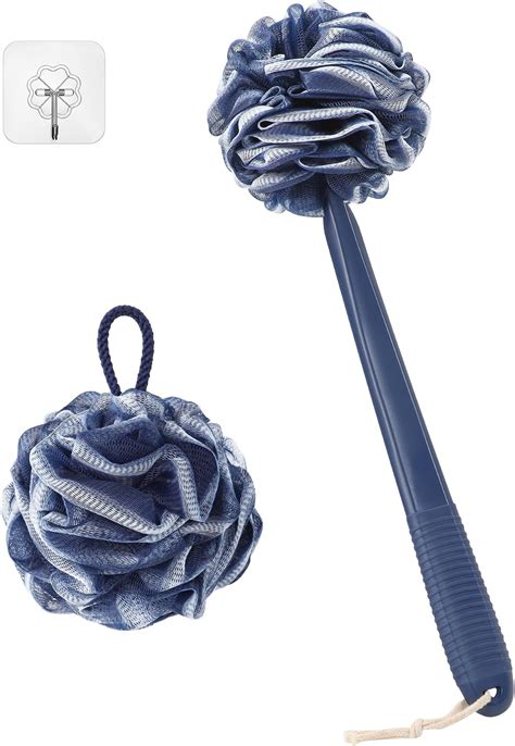 Rolizoe Loofah With Handle Back Scrubber For Shower Non