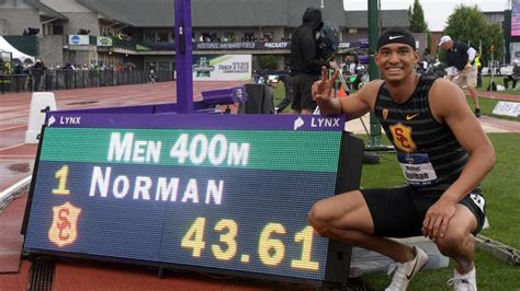 Michael Norman M Breaks Collegiate Record Youtube