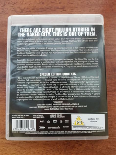 THE NAKED CITY 1948 Jules Dassin Detective Film Noir Arrow Academy Blu Ray DVD 11 01