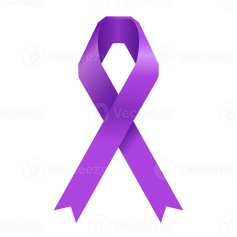 Violet Ribbon For Hodgkin Lymphoma Cancer 16587499 PNG