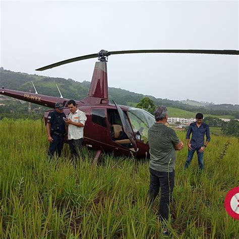 Helicóptero faz pouso de emergência em São Roque