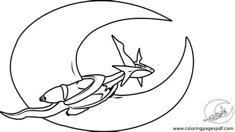 Fly High With Salamence Pokémon Coloring Page