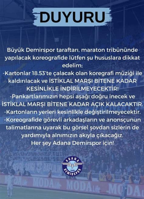 Adanacity on Twitter Büyük Adana Demirspor taraftarı Lütfen