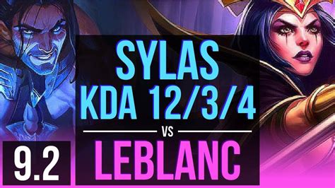 Sylas Vs Leblanc Mid 2 Early Solo Kills Kda 1234 Dominating