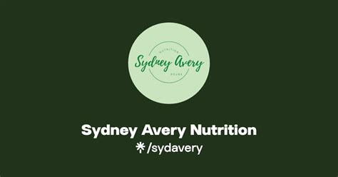 Sydney Avery Nutrition Instagram Linktree