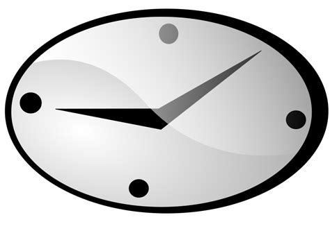 Oval Clock Clipart Clip Art Library