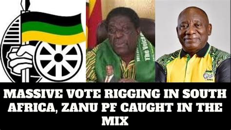 South Africa Elections Scares Mnangagwa And Zanu Pf Anc Loss Is Zanu