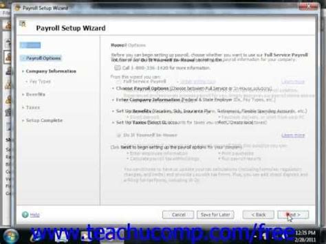 Learn About The Payroll Setup Wizard In Sage Peachtree At