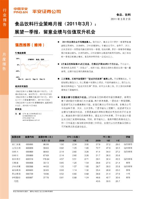 食品饮料行业策略月报：展望一季报留意业绩与估值双升机会