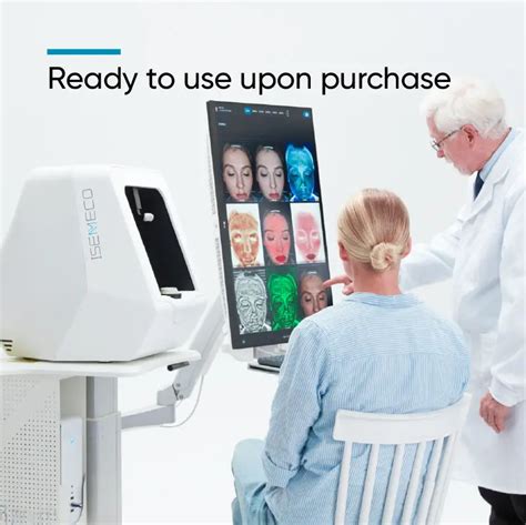 ISEMECO S7 Face Skin Analyzer Camera Vertical Screen Focused Ultrasound