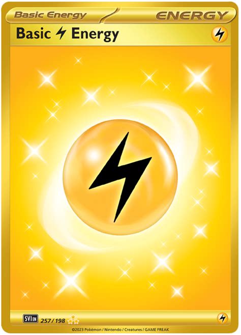 Basic Lightning Energy Scarlet Violet Pokemon Card