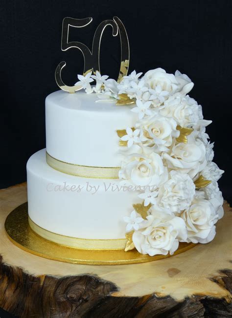 50Th Wedding Anniversary Cake - CakeCentral.com