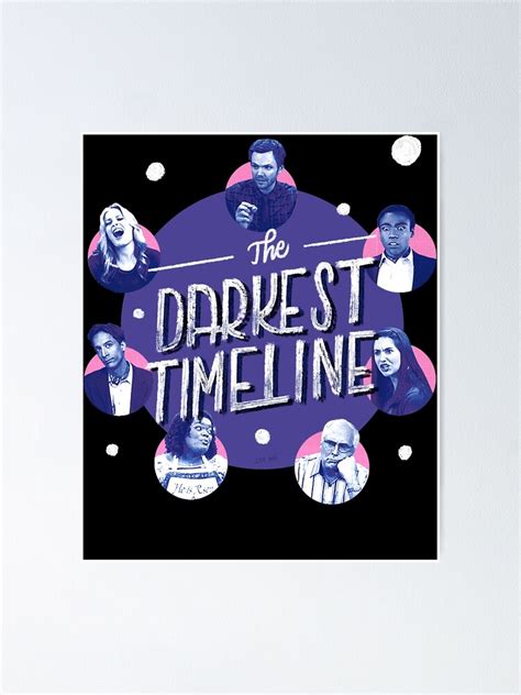 The Darkest Timeline Active Poster For Sale By Joseangie6 Redbubble