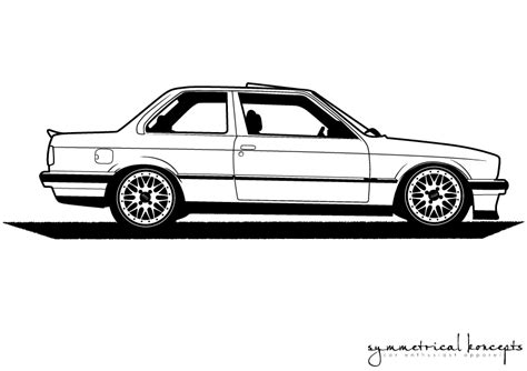 Bmw E30 Bmw E30 Car Illustration Bmw