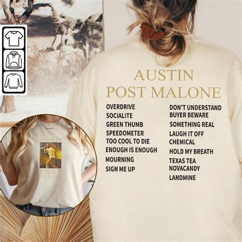 Post Malone Rap 2 Side Shirt Austin Album V2 Vintage Bootleg Rapper