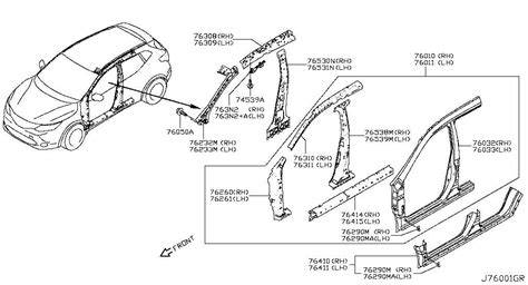 Visual Guide To 2018 Nissan Rogue Body Parts