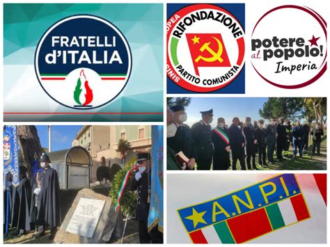 Imperia Foibe Fratelli D Italia Replica Alle Critiche Di Prc Pap E