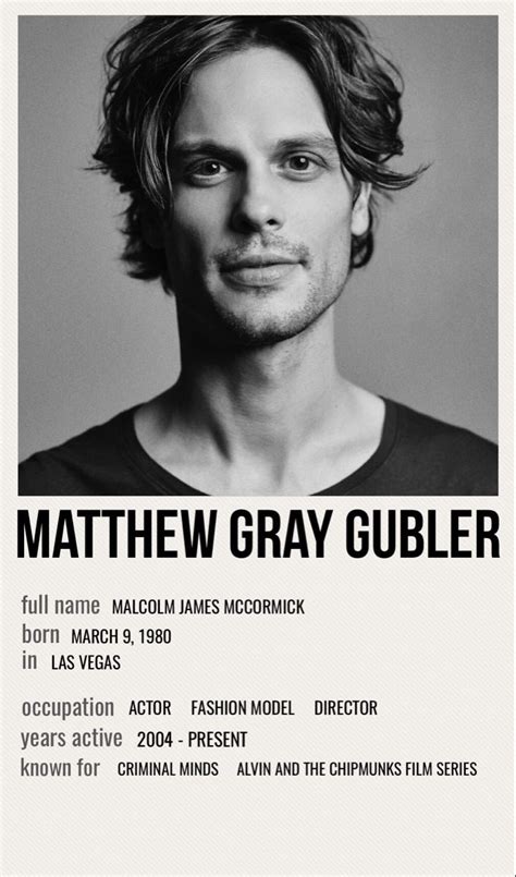 Matthew Gray Gubler Matthew Gray Gubler Matthew Gray Actors