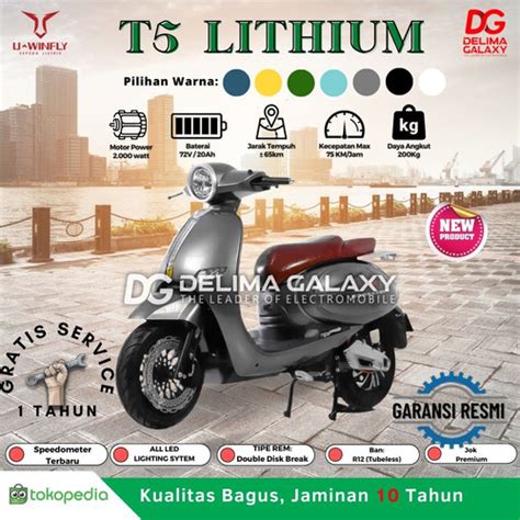 Jual Motor Listrik Uwinfly T5 Lithium Uwinfly T 5 Original Garansi