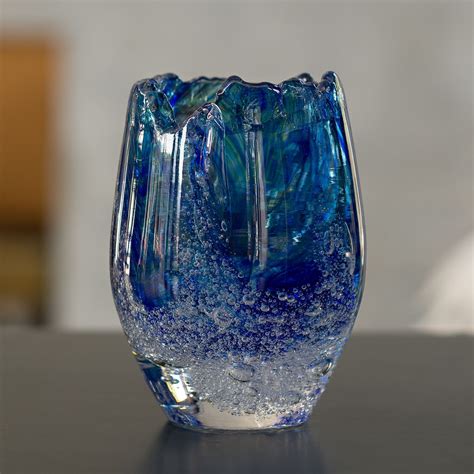 Hand Blown Glass Votive Holder Glass Votive Hand Blown Glass Glass