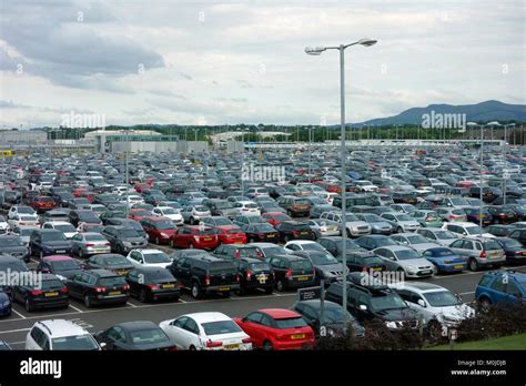Edinburgh Airport Car Parks Stock Photo Alamy