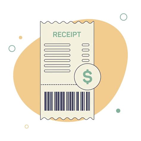 Premium Vector Receipt Icon In A Flat Style Invoice Sign Bill Atm