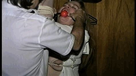 30 Yr OLD BBW SINGLE STEP MOM IS TAPE GAGGED BAREFOOT B GAGGED TIT TIED N PINCHED