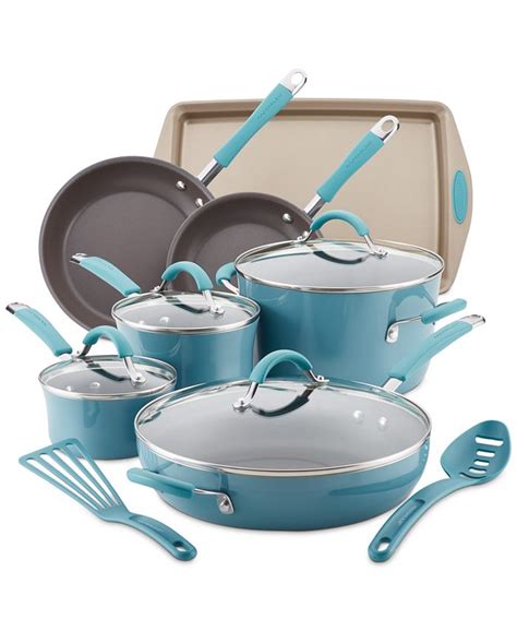 Rachael Ray Cucina 13 Pc Hard Porcelain Enamel Nonstick Cookware Set