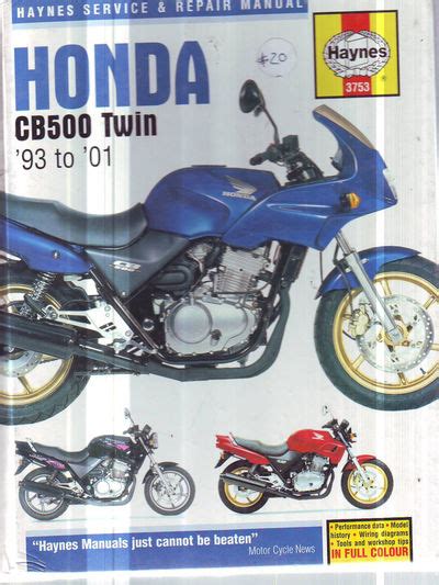 Honda Cb500 1993 2001 Cb500s 1998 2001 Service Workshop Repair Manual