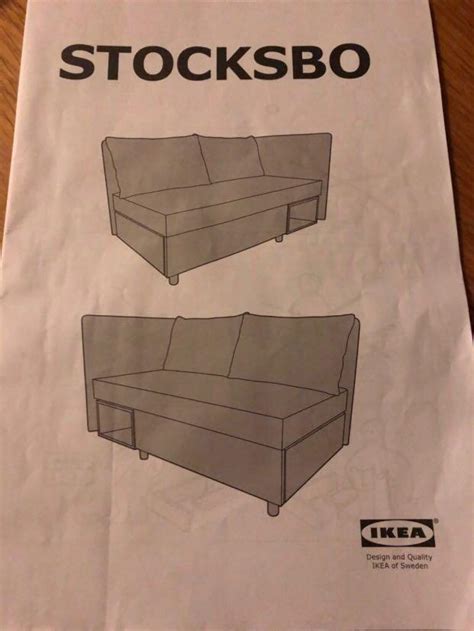 Sofa Ikea Stocksbo Seater Furniture Home Living Furniture