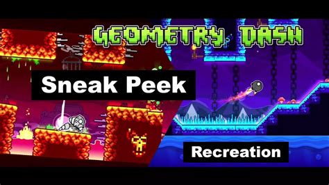 22 Sneak Peek Recreation New Version Geometry Dash Youtube