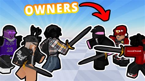 3v3ing The Owners Of Roblox Sword Fight And Steal Time Youtube