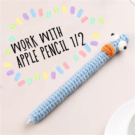 Crochet Apple Pencil Skin Cute Apple Pencil Skin Funky Apple Etsy Apple Pencil Case Apple