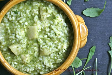 Risotto à la roquette et aux poires À Découvrir