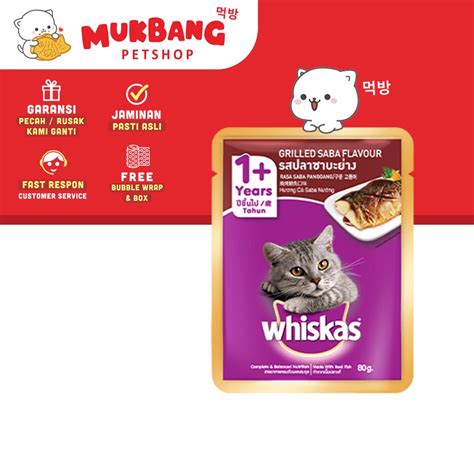 Jual Whiskas Pouch Gram Dan Whiskas Junior Mackerel Gram Makanan