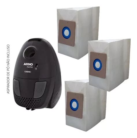 Kit 03 Saco P aspirador Pó Arno Nitro Nit1 1300w Descartável MercadoLivre