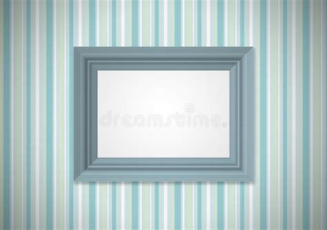 Papier Peint Vert Avec Le Cadre Vide Illustration Stock Illustration